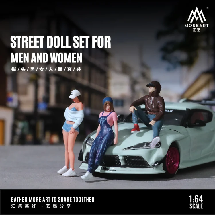 MoreArt Figurki Street Doll Set 1:64 resin bok