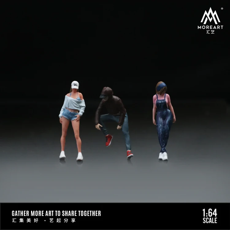 MoreArt Figurki Street Doll Set 1:64 resin detal 1