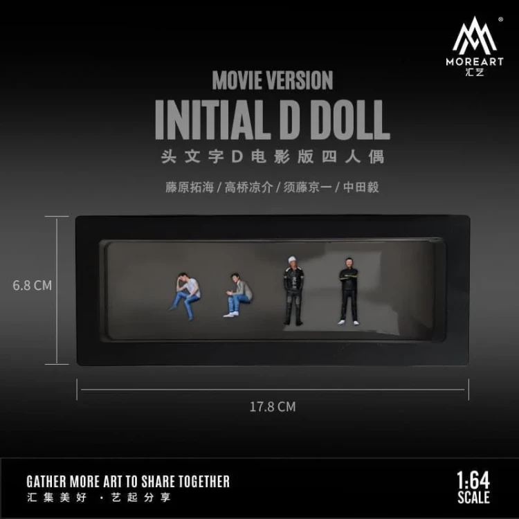 MoreArt Figurki Initial D set 4 sztuki. 1:64 box