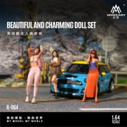 MoreArt Figurki Beautiful and Charming Doll Set. 1:64 przód