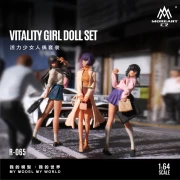 MoreArt Figurki Vitality girl doll set 1:64 przód