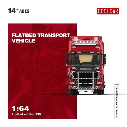 Cool.Car Scania flatbed transport vehicle - Optimus Prime 1:64 przód