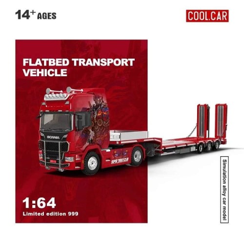 Cool.Car Scania flatbed transport vehicle - Optimus Prime 1:64 bok