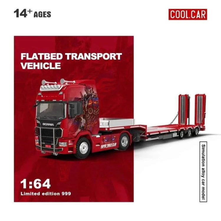 Cool.Car Scania flatbed transport vehicle - Optimus Prime 1:64 bok