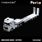 TimeMicro X Perka Mercedes BENZ FLATBED TRANSPORT VEHICLE 1:64 przód