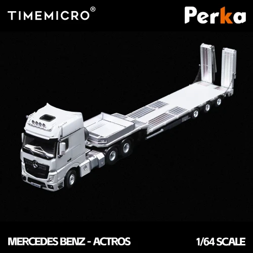TimeMicro X Perka Mercedes BENZ FLATBED TRANSPORT VEHICLE 1:64 przód