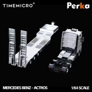 TimeMicro X Perka Mercedes BENZ FLATBED TRANSPORT VEHICLE 1:64 tył