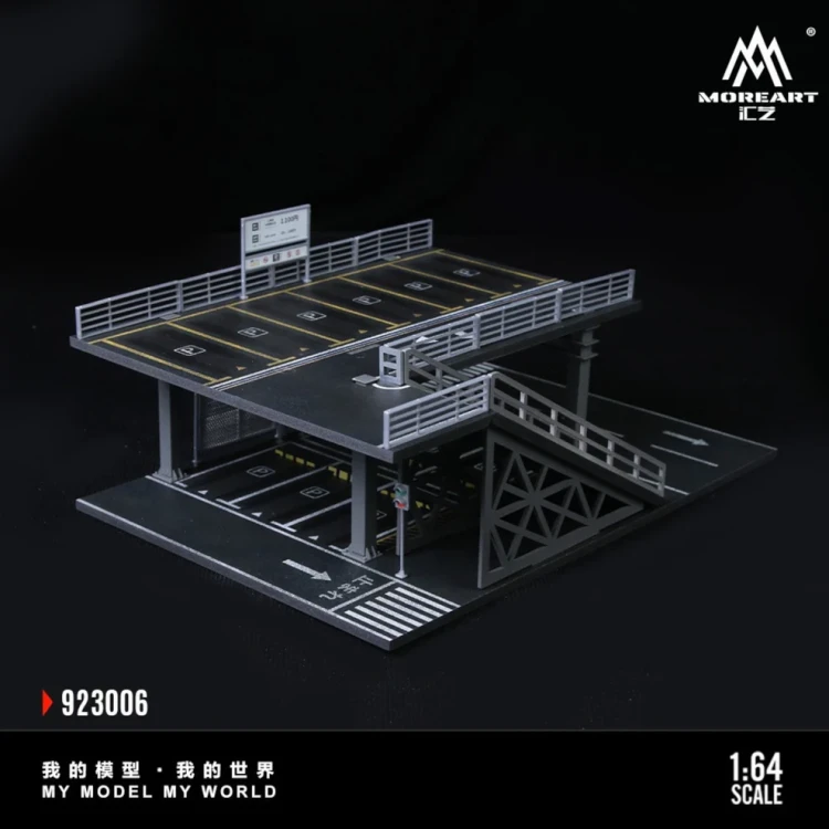 MoreArt Diorama Structure Platform Carpark 1:64 góra