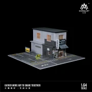 MoreArt Diorama Ramen Restaurant Scene Model 1:64 bok detal