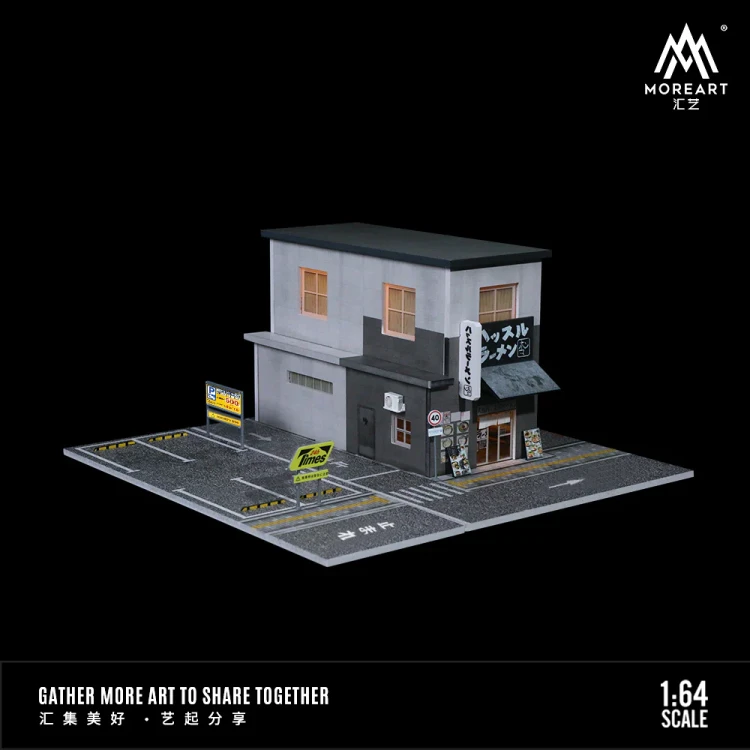 MoreArt Diorama Ramen Restaurant Scene Model 1:64 bok detal