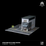 MoreArt Diorama Ramen Restaurant Scene Model 1:64 bok detal 2