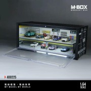 MoreArt M-BOX Garage Parking Diorama LED Poziomowa zamykana 1:64 bok detal