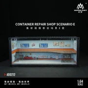 MoreArt M-BOX Container Repair Shop Scenario E zamykana LED 1:64 przód