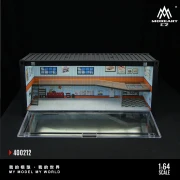 MoreArt M-BOX Container Repair Shop Scenario E zamykana LED 1:64 przód detal