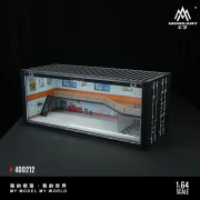 MoreArt M-BOX Container Repair Shop Scenario E zamykana LED 1:64 bok