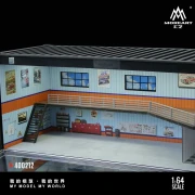 MoreArt M-BOX Container Repair Shop Scenario E zamykana LED 1:64 detal 2