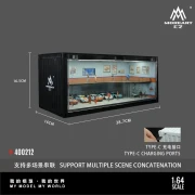 MoreArt M-BOX Container Repair Shop Scenario E zamykana LED 1:64 wymiary