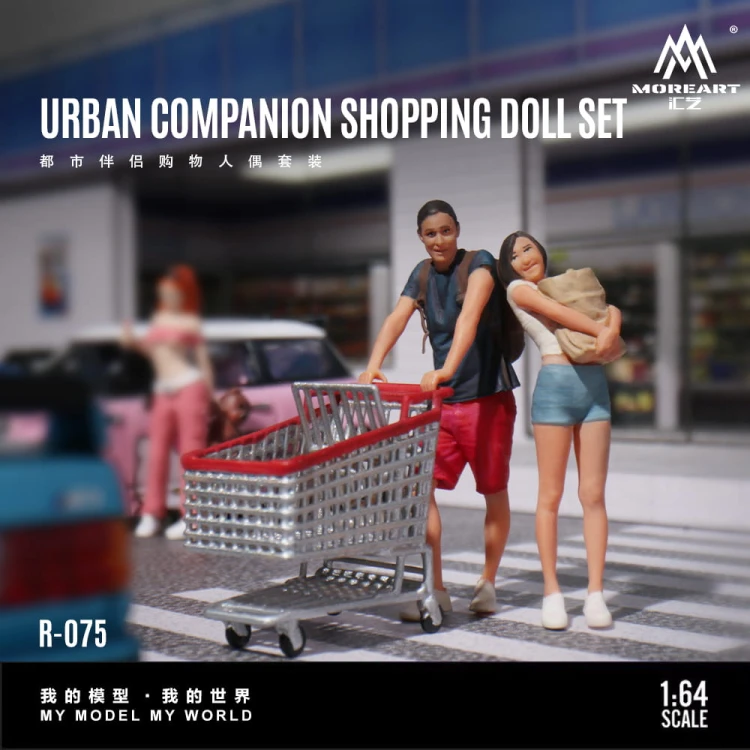 MoreArt Urban Companion Shopping Figure Set 1:64  przód detal