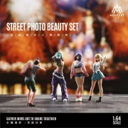 MoreArt Figurki Street Photo Girl Figure Set 1:64 przód