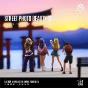 MoreArt Figurki Street Photo Girl Figure Set 1:64 przód detal scena
