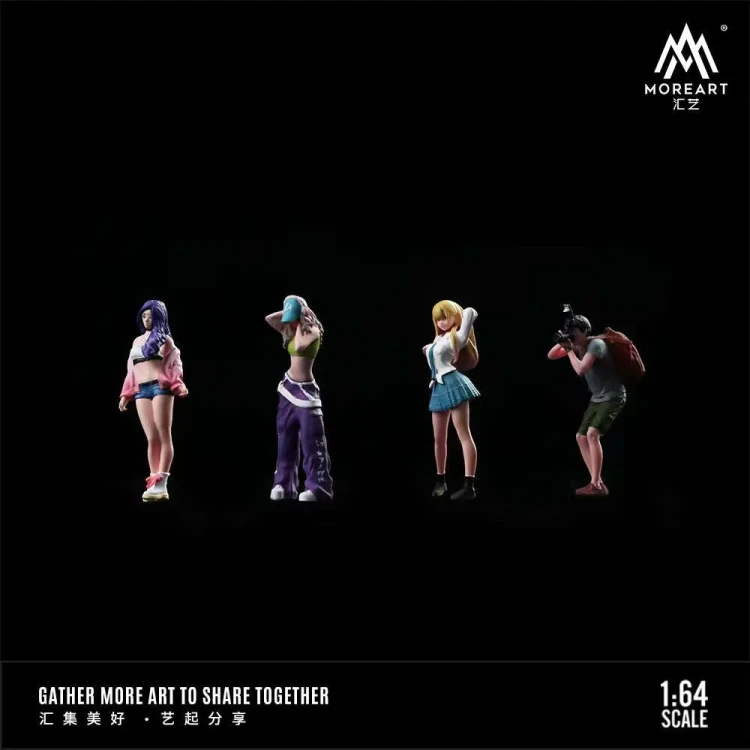 MoreArt Figurki Street Photo Girl Figure Set 1:64 bok