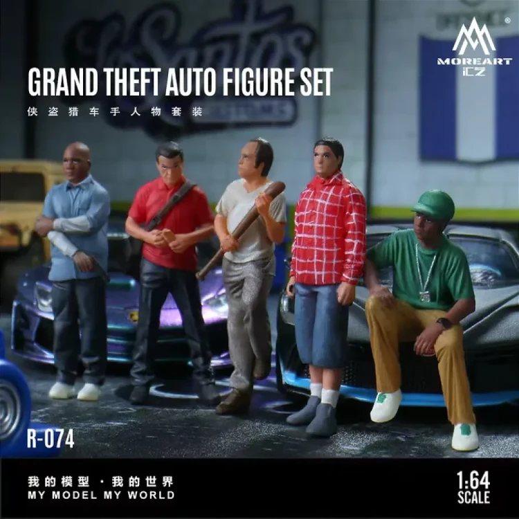 MoreArt Figurki GTA Character Set 1:64 przód
