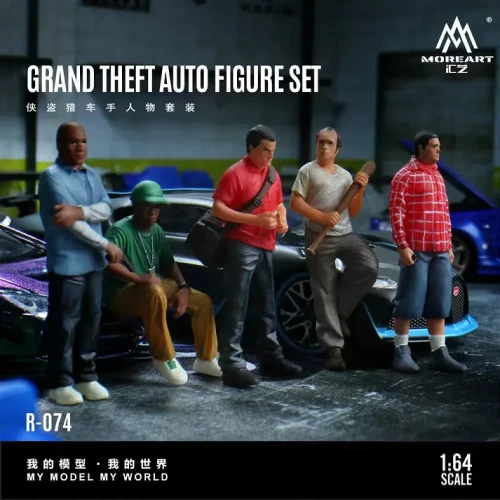 MoreArt Figurki GTA Character Set 1:64 przód detal