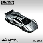 TimeMicro X PSC DESIGN 1:64 Lamborghini Countach “V” Ver. Silver 1:64 przód