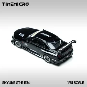 TimeMicro Nissan Skyline GT-R R34 Black 1:64 tył detal