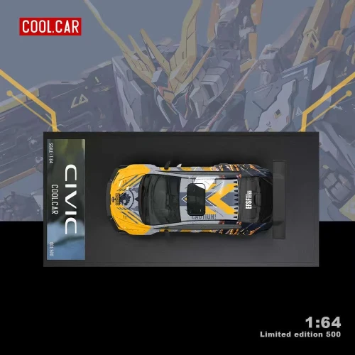 Cool.Car Honda Civic Gundam Series yellow 1:64 góra