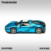 TimeMicro Porsche 918 Spyder - Electric Light Blue 1:64 bok