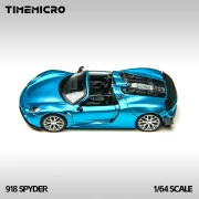 TimeMicro Porsche 918 Spyder - Electric Light Blue 1:64 góra