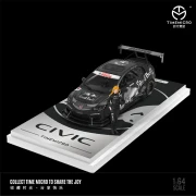 TimeMicro Honda Civic RedBull black Livery z figurką 1:64 przód
