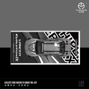 TimeMicro Mitsubishi Evolution IX HIPERMAX HKS Livery Silver 1:64 góra