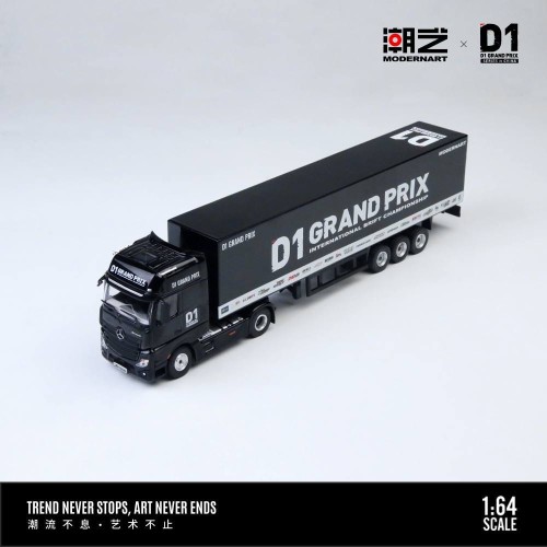ModernArt X Perka D1 GRAND PRIX Mercedes Actros Container Truck 1:64 przód
