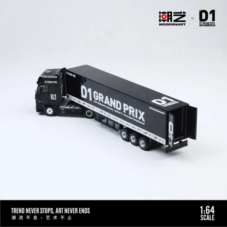 ModernArt X Perka D1 GRAND PRIX Mercedes Actros Container Truck 1:64 tył