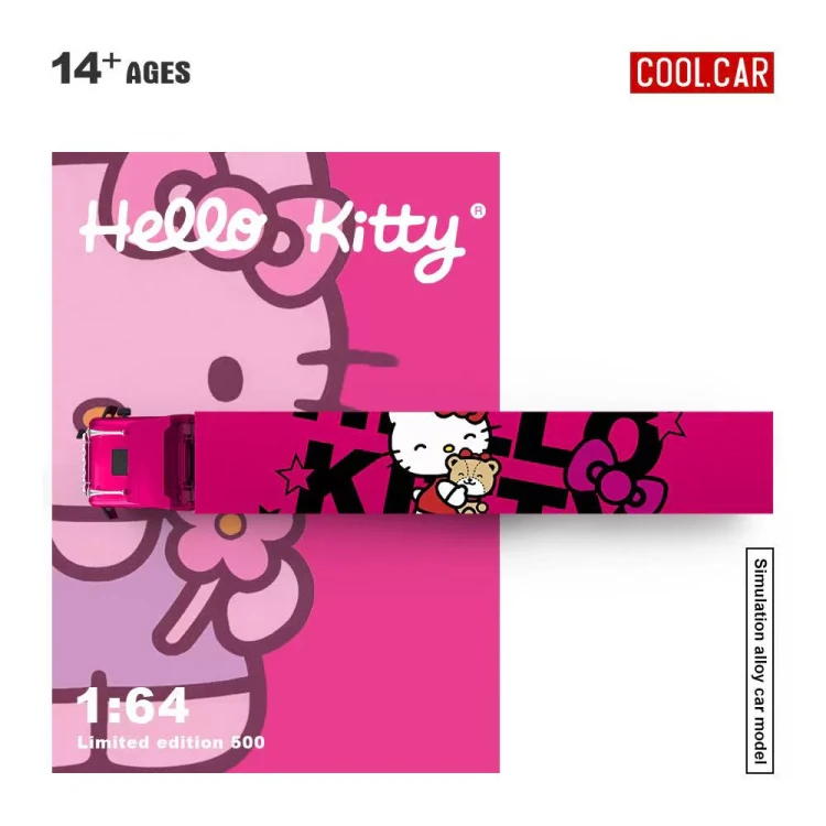 Cool.Car Scania Container Truck Dark Pink Hello Kitty Livery 1:64 góra