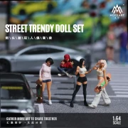 MoreArt Figurki Street Trendy Doll Set 1:64 bok scena 2
