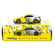 Tarmac Works Toyota GR86 Mooneyes yellow/white 1:64 box