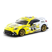 Tarmac Works Toyota GR86 Mooneyes yellow/white 1:64 przód