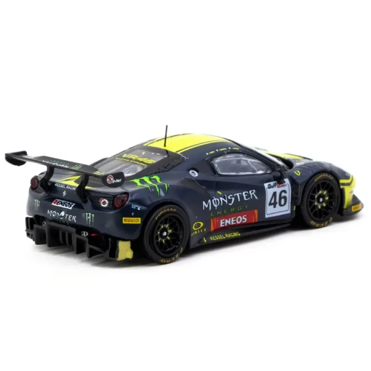 Tarmac Works Ferrari 488 GT3 Gulf 12h 2019 #46 Monster 1:64 tył