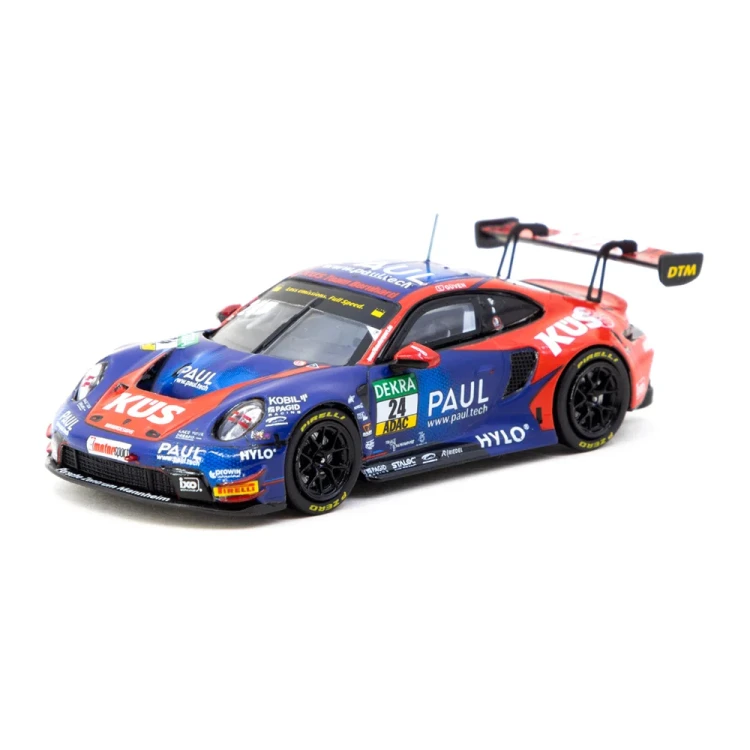 Tarmac Works Porsche 911 GT3 R DTM 2023 Ayhancan Guven #24 1:64 przód