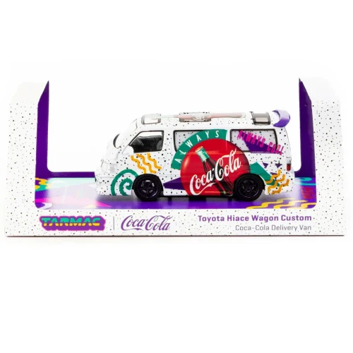 Tarmac Works Toyota Hiace Wagon Custom Coca-Cola Delivery Van 1:64 box