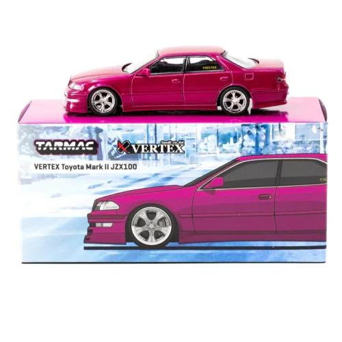 Tarmac Works VERTEX Mark II JZX100 JDM Red Metallic 1:64 box