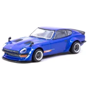 Tarmac Works Nissan Fairlady Z S30 Widebody Blue - Designed by Jon Sibal 1:64 przód