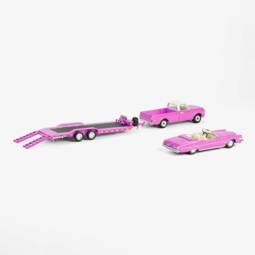 Greenlight 1972 Chevrolet C-30 &amp; 1974 Cadillac Eldorado Convertible Trailer 1:64 tył