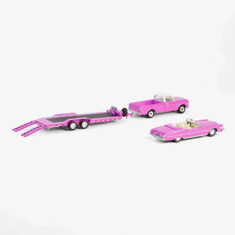 Greenlight 1972 Chevrolet C-30 &amp; 1974 Cadillac Eldorado Convertible Trailer 1:64 tył