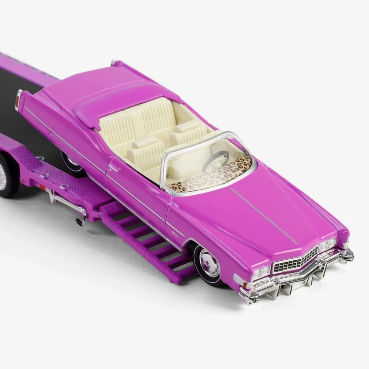 Greenlight 1972 Chevrolet C-30 &amp; 1974 Cadillac Eldorado Convertible Trailer 1:64 detal