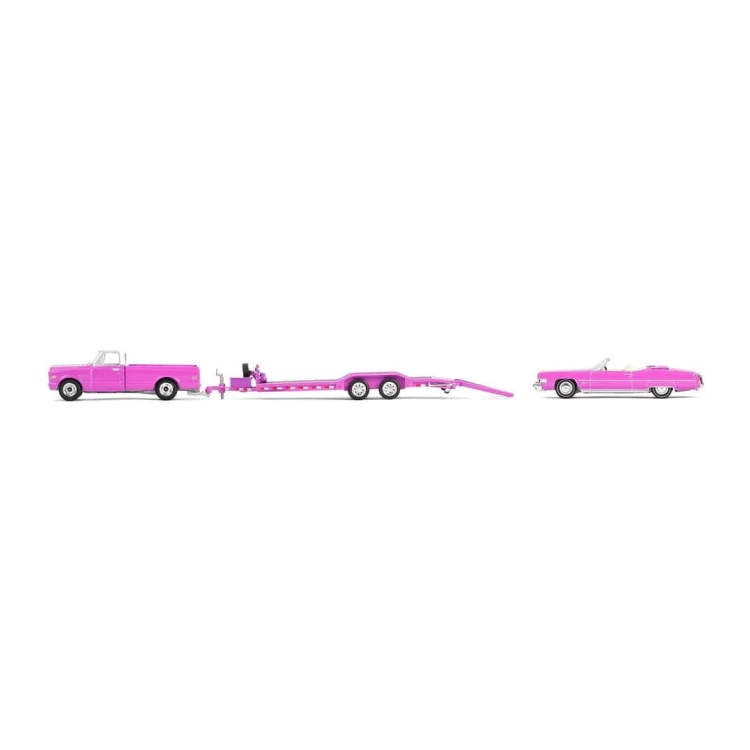Greenlight 1972 Chevrolet C-30 &amp; 1974 Cadillac Eldorado Convertible Trailer 1:64 bok