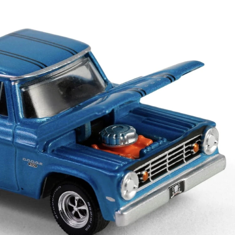 Greenlight 1967 Dodge D-200 &amp; 1969 Plymouth GTX - trailer 1:64 detal